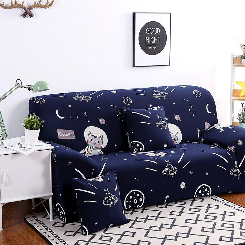 Floral Print Simple Stretch Tight Wrap Slipcovers Elastic Sofa Couch Cover