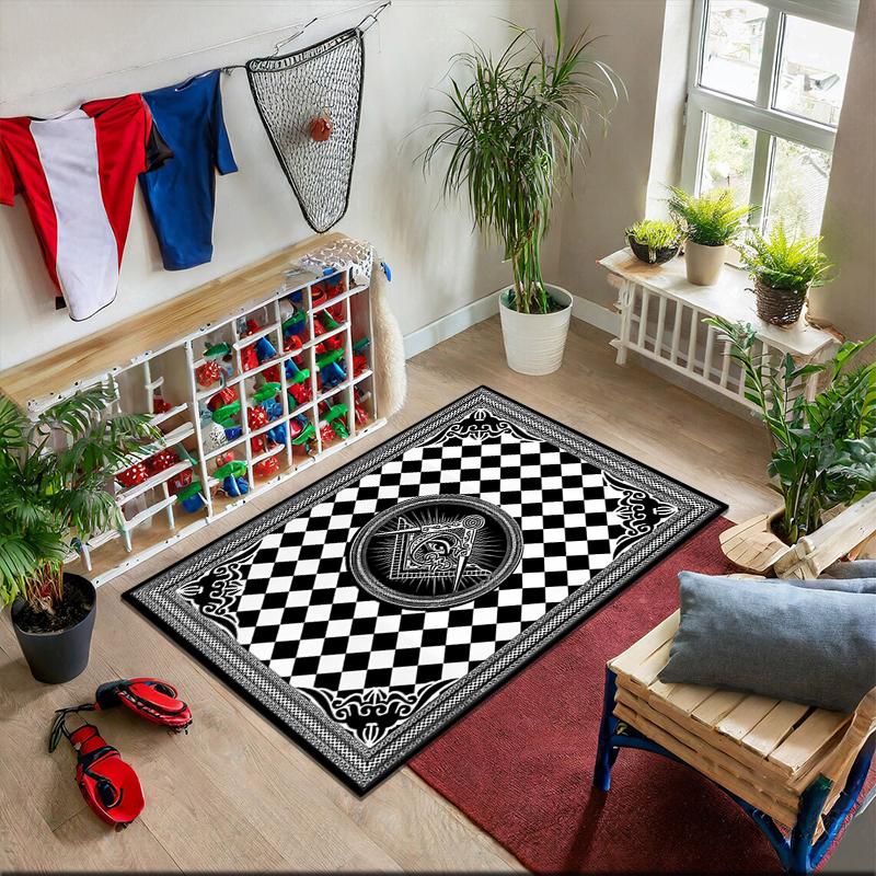 2026 New Style Recognized Freemasonry Carpet Rug for Living Room Bedroom Home Sofa Decoration,Kids play Non-slip Floor Mat