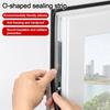 High Quality O-Shaped Sealing Strip Rubber White Black Weather Stripping Window Soundproofing
