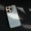 Retro Sea Blue Summer Stripes Sea Soul Hand Phone Case for iPhone 17 16e 16 15 14 13 12 11 Pro Max X Air Plus Luxury Clear