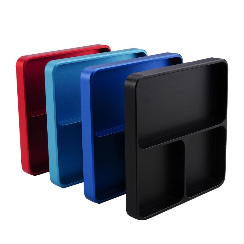 Portable Tools Parts Tray Holder Storage Plate Box for Case Organizer for Metal Parts Screws Sockets Bolts Pins Organiza