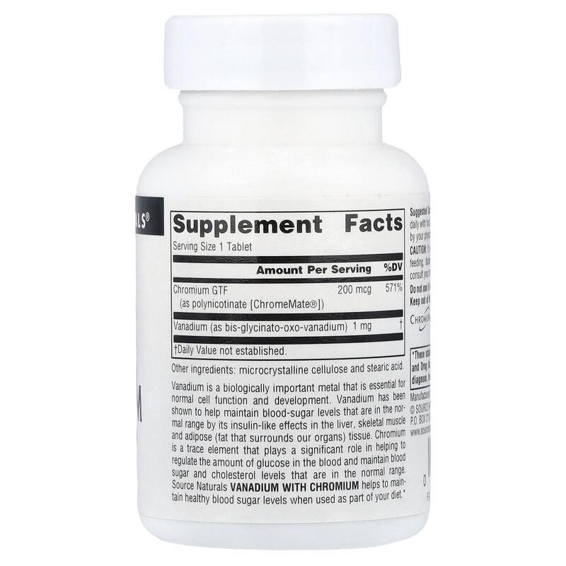 Vanadium with Chromium, 90 Tablets