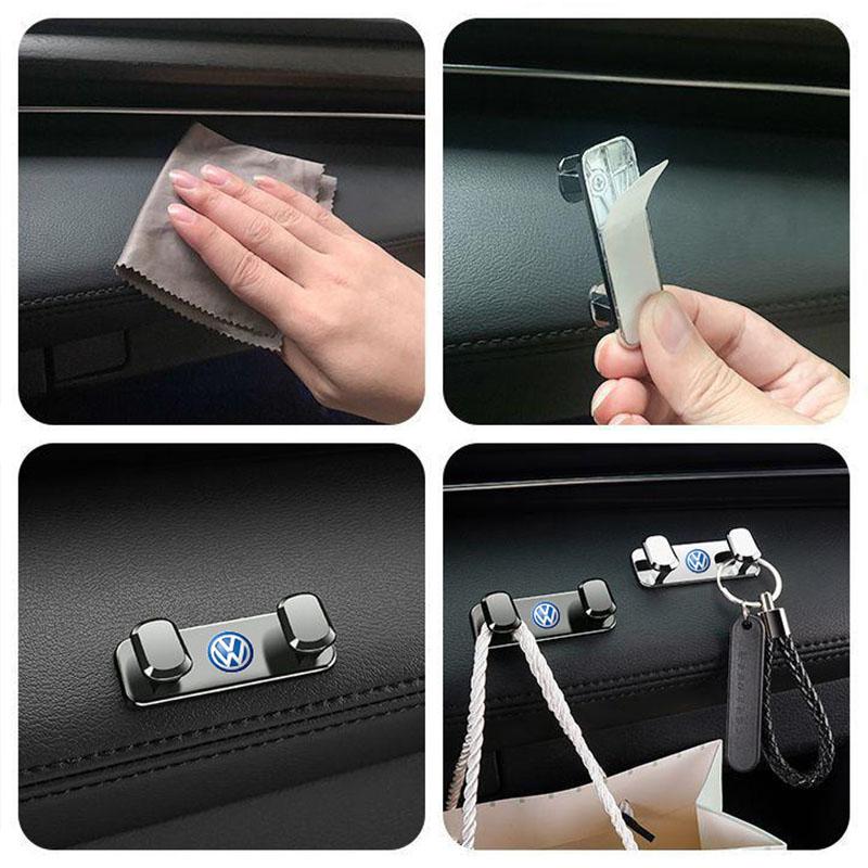 2026 Heiß Für Volkswagen VW 1 Stück Auto Metall Aufbewahrungshaken Organizer Innenraum Für VW GTI Polo Golf Passat Tiguan Arteon Touareg CC T
