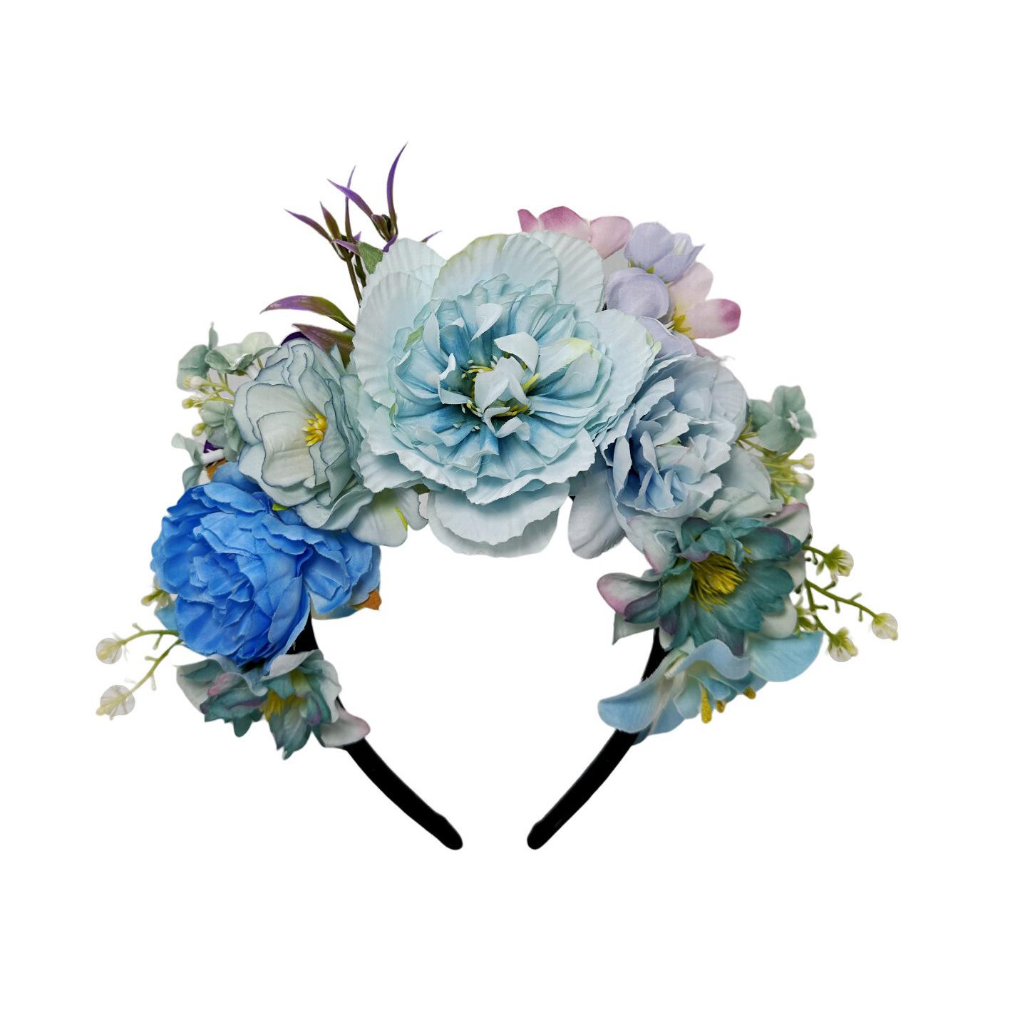 Креативный новый европейский и американский имитация цветов Мори повязка на голову для путешествий фото фото головной цветок свадебный свадебный головной убор для прически