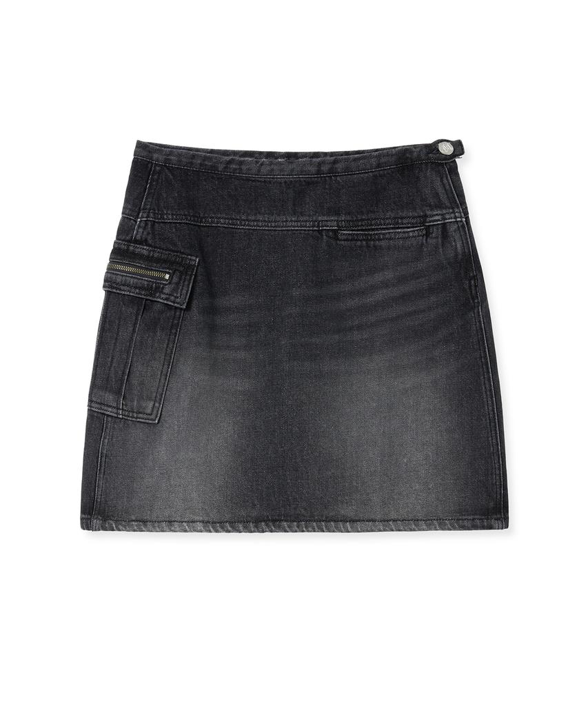 Midnight Move Cargo Skirt (Black)