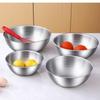 3pcs Stainless Steel Bowl Set with Scale for Cooking Baking Food Storage Large Capacity Mixing Bowls for Home Kitchen Essentials