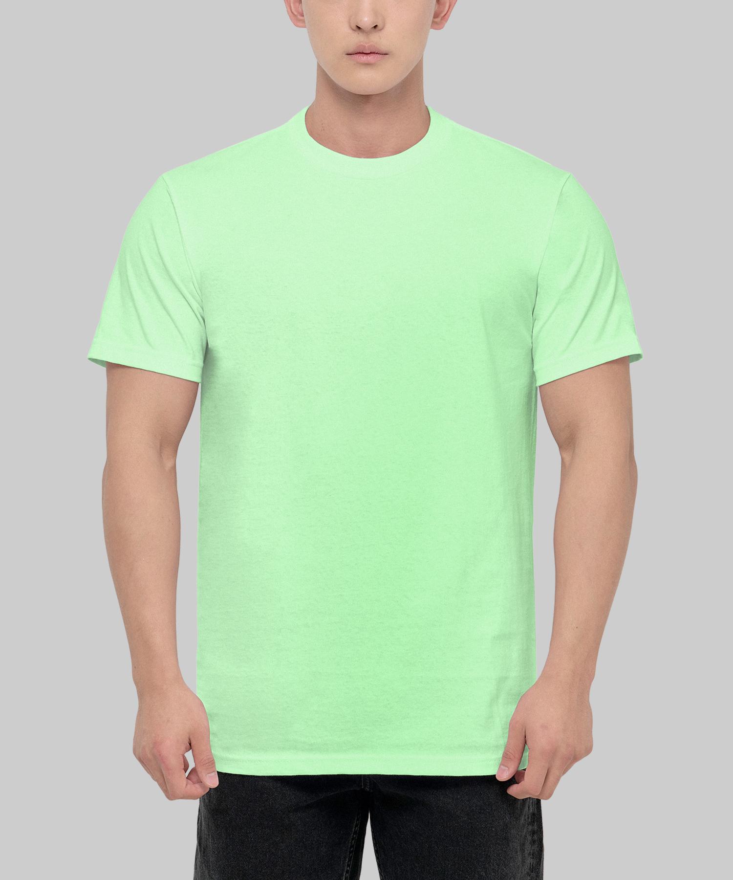 Shakawear 6.0Oz Active Plain Basic Short Sleeve T-Shirt_Lime L