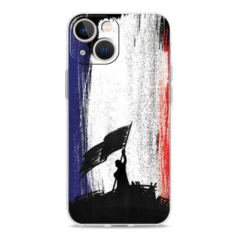 Phone Case For iPhone 17 Air Cases iPhone 16 15 12 13 14 Pro Max SE 7 8 Plus iPhone11 Clear Soft Cover France Flag