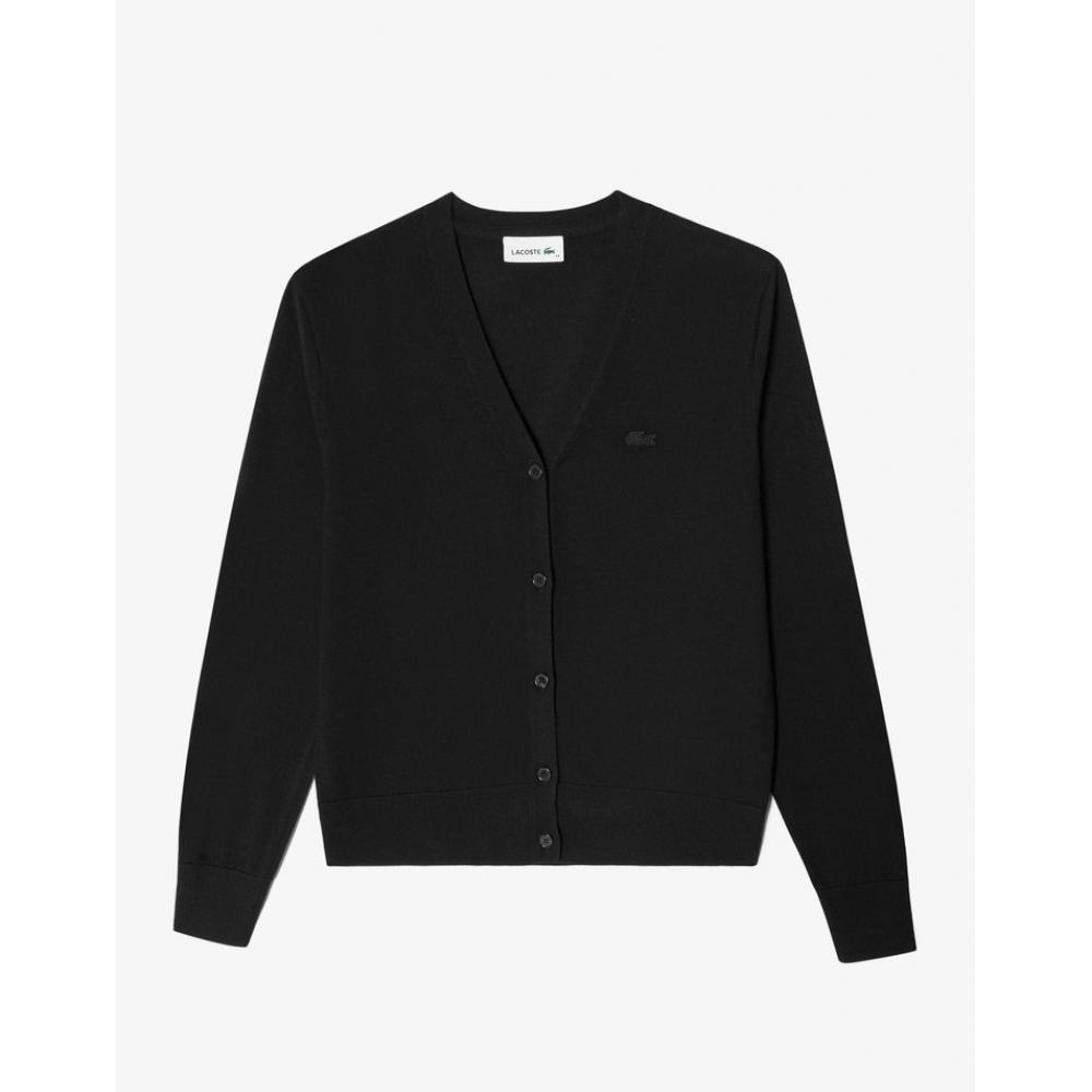 

LacoSte Women S V Neck Soft Wool Cardigan Af110e 54n 031 034