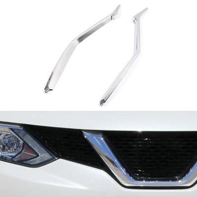 Chrome pour Nissan Qashqai J11 2014 2015 2016 2017 couverture de garniture de maille de calandre avant