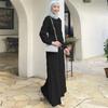 M217#6: Multi-color Muslim Women's Middle Eastern Chiffon Long Dress - New Malaysian Pleated Robe Design