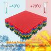 quality nonslip modular interlocking floor tiles, outdoor basketball court, weatherresistant DIY sports tiles (Rosso) 10PCS