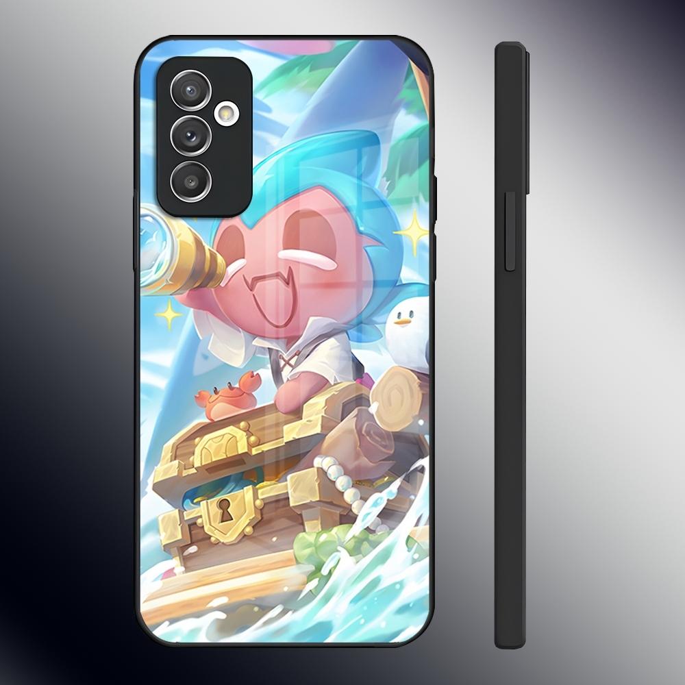 

Корейская игра C-Cookie Run Kingdom Чехол для телефона Samsung S24 Ultra S23 S22 S20 Fe S21 Plus A54 A34 A24 A53 A13 A16 Стеклянная крышка Samsung s23plus