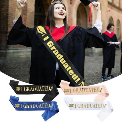 Graduate Sash Graduation Shawl Shoulder I Graduated Graduates Sublimation Gathering School Supplies Scarf For Adults