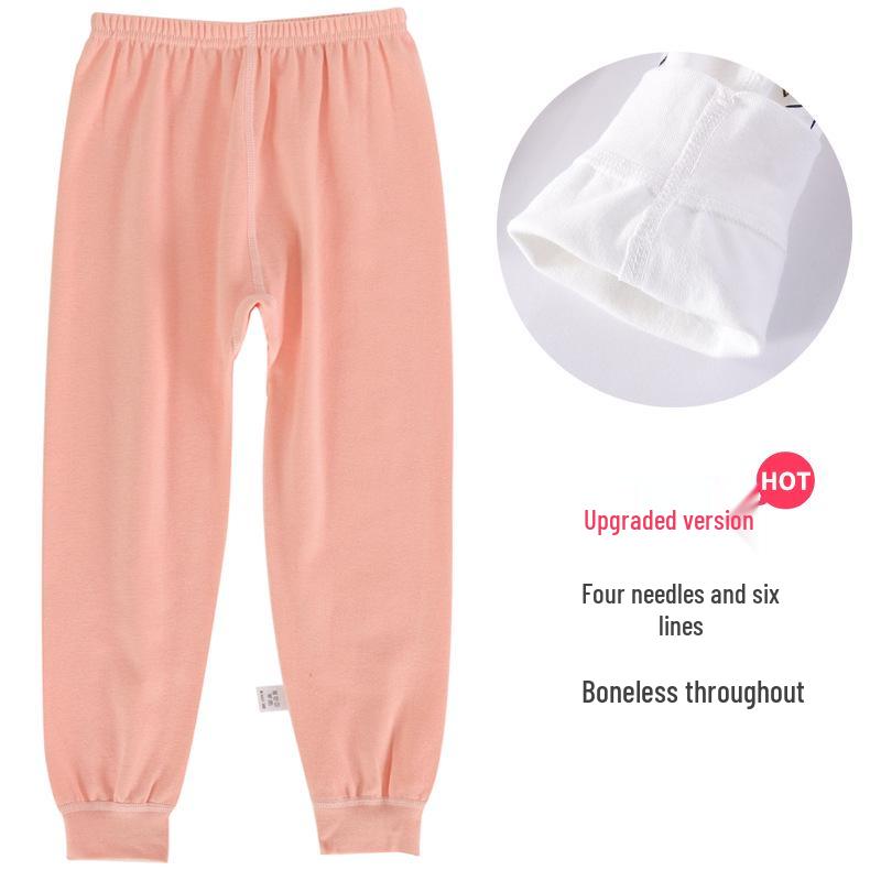 Kids' Pure Cotton Autumn Sleep Pants: Soft, Cozy Leggings for Boys and Girls