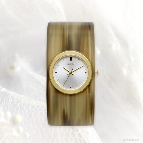 Fieldwork Women's Analog Acetate Bangle Watch, Gray, Flaban ST291-4