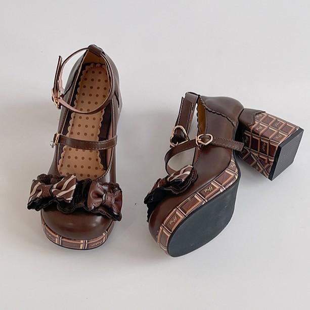 Piaohong francuskie eleganckie retro buty Mary Jane w kratę z kokardą damskie 2025 nowe jesienno-zimowe wszechstronne pojedyncze buty