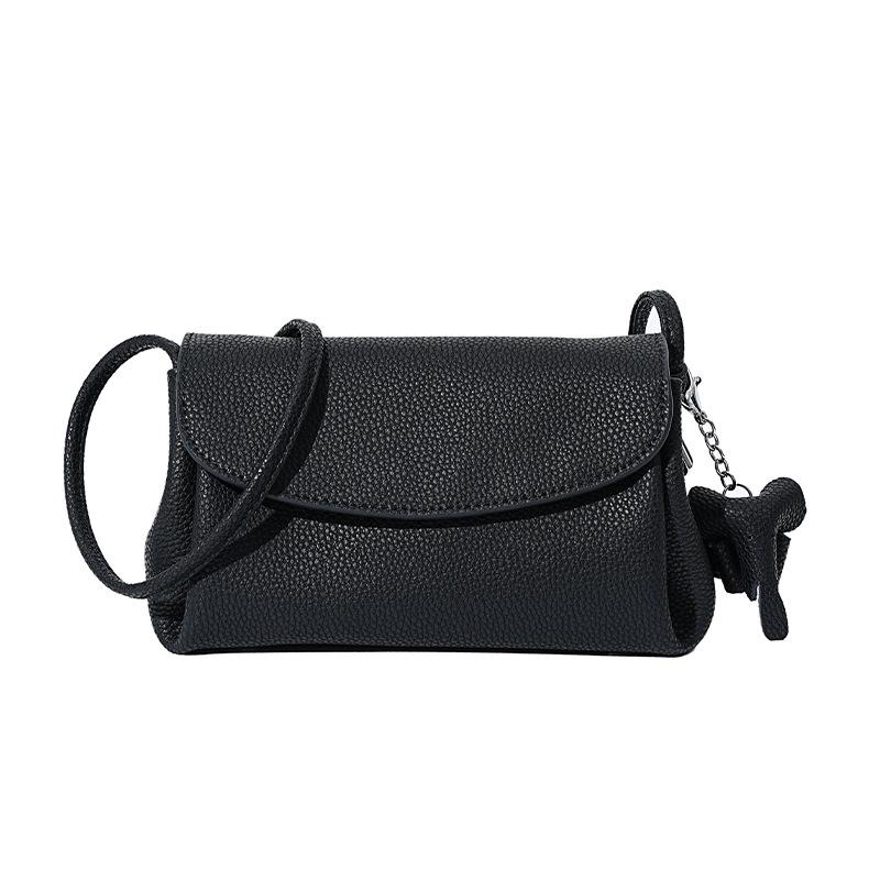 Leather women's bag, high-end sense, versatile and exquisite first-layer cowhide messenger bag