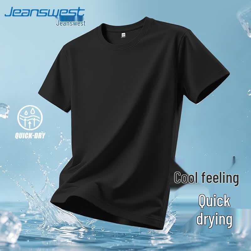 Jeanswest Men s 2026 Summer Ice Silk Cooling Quick-Dry Mesh T-Shirt 3XL