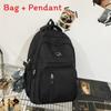 Nylon School Backpack For Teens With Design And Laptop Compartment