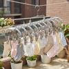 20 Clips Drying Clothes Hanger Non-marking Anti-Slip Trouser Hanging Hook Rustproof Corrosion-Resistant Sock Underwear Rack