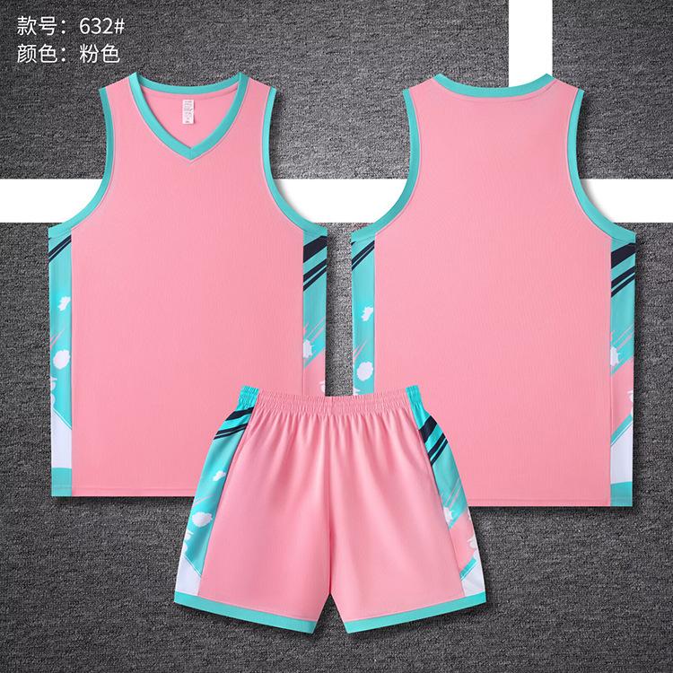 New Basketball Jersey Set Boys And Girls Jerseys Children'S Student Vest Sports Competition Training Team Uniform Printing