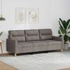 Vidaxl 3-Seater Sofa, Taupe Color, 180 Cm, Upholstered In Fabric