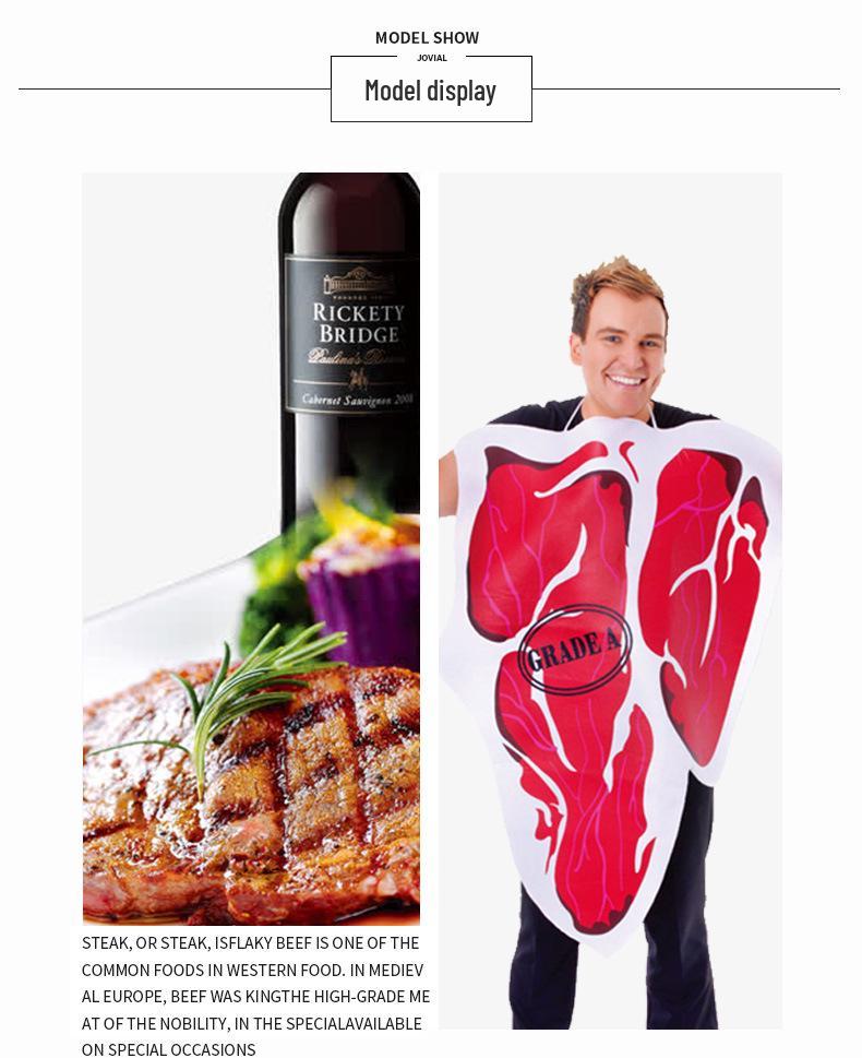 Adult Male Christmas & Halloween Costume for Stage Performance