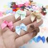 50 or 100pcs 25mm Colourful Ribbon Bows Small Size Polyester Satin Ribbon Bow Flower DIY Craft Decoration
