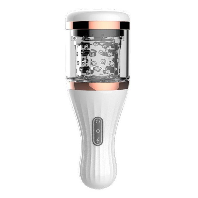 Obrotowy Masturbator Męski – Obrót 360° w lewo i w prawo z wibracjami, Dorosłe Zabawki Seksualne dla Mężczyzn, Realistyczne Doznania Oralne