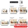 2D Flat Printing  2pcs FestiveTrees Modern Contemporary Curtains 100% Polyester Curtains Decorations for Grey   Semi-Transparent