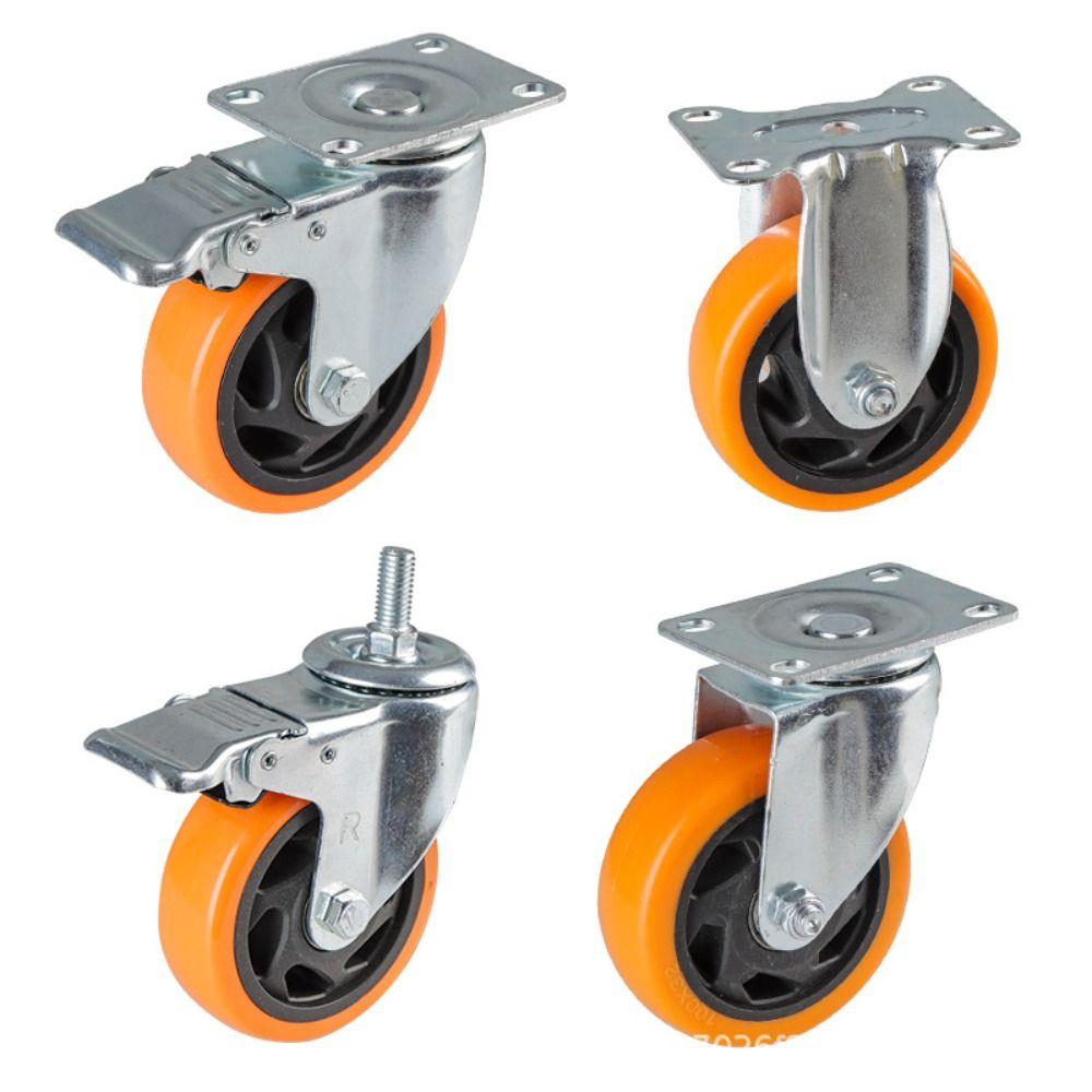 Blackheart Orange Face Furniture Castor 3" / 4" /5'' Wheel Industrial wheels Table Shelf