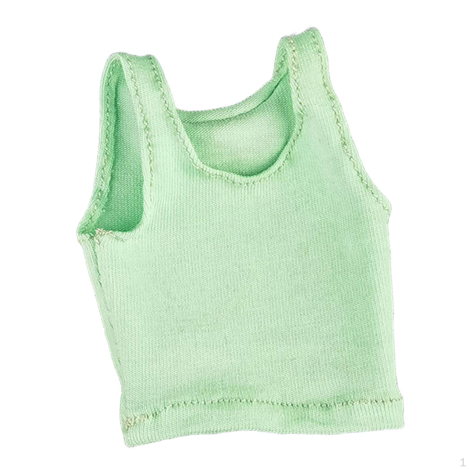 

1/6 Женский жилет, одежда ручной работы для кукол, костюм для 12-дюймовых фигурок, аксессуары для моделей светло-зеленый