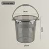 ZISIZ Household Transparent Plastic Water Bucket with Lid