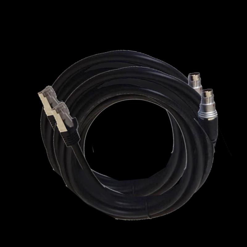 12-Core Aviation Plug to RJ45 Ethernet Cable