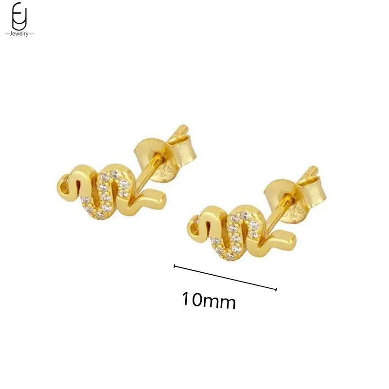 925 Silver Needle Vintage Snake Earrings Women Gold Round Ear Clips Punk Style Fashion Hoop Earrings Women Jewelry