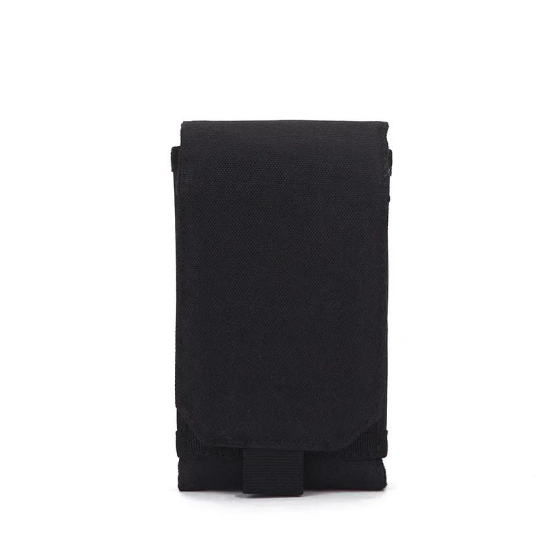

Outdoor Camouflage Bag Tactical Army Phone Holder Sport Waist Belt Case Waterproof Nylon EDC Sport Hunting Camo Bags in Backpack чорний