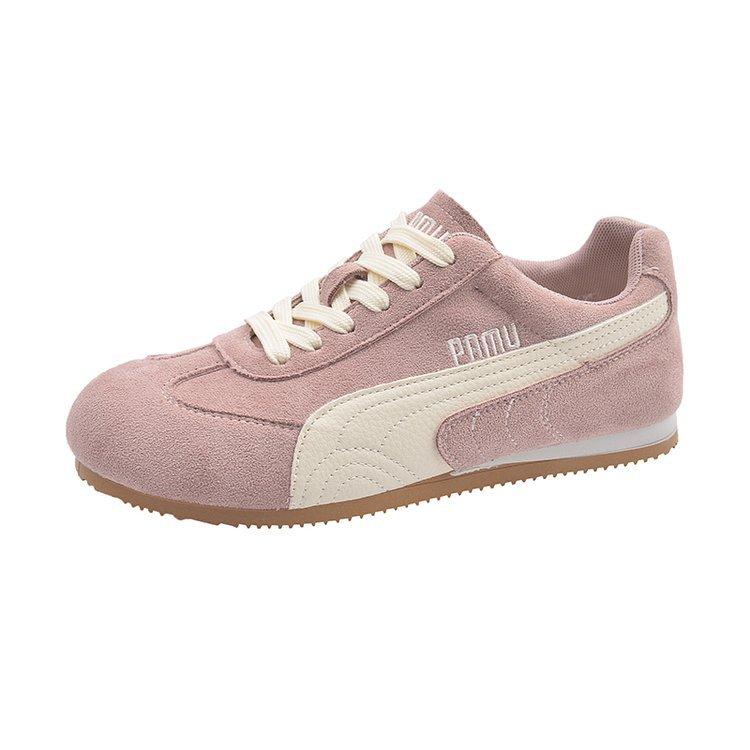 Retro Dexun Shoes Women's 2025 New Spring Flat Single Shoes Fashion Casual Red Sports Shoes Women's Shoes