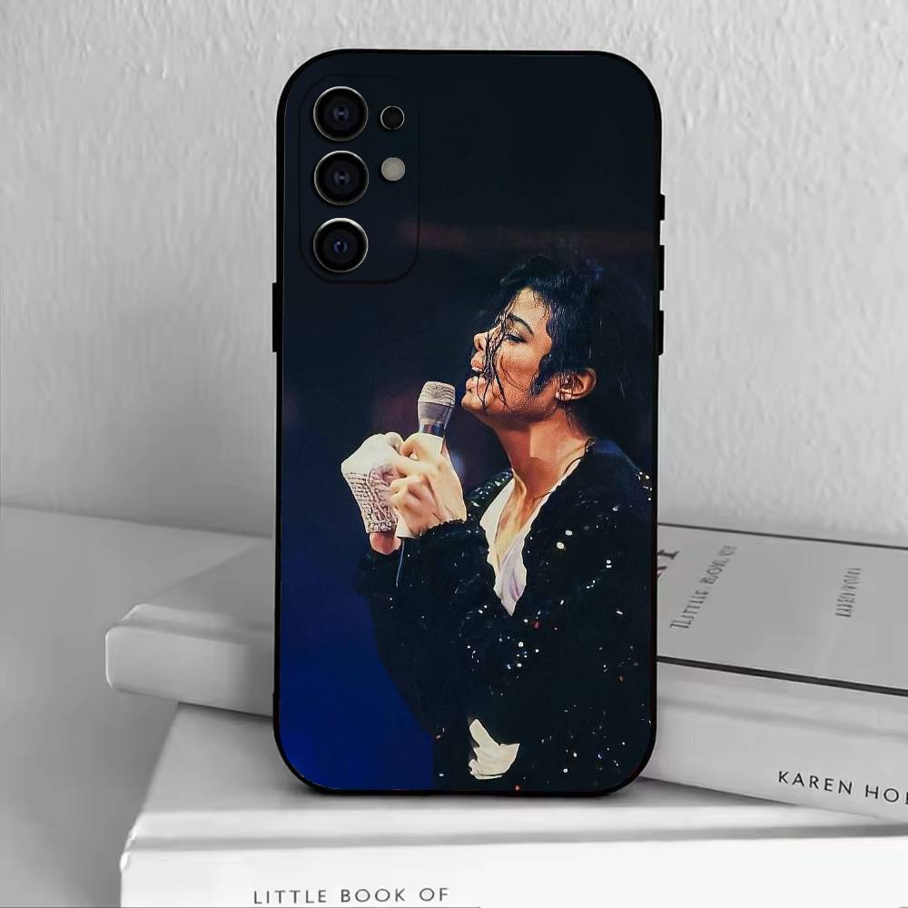 MJ-Michael Jacksonův Kryt na telefon Černý Silikonový Měkký Pro Samsung S25,S24,S21,S22,S23,S30,Ultra,S20,Plus,Fe,Lite
