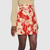 GUCCI Casual Short Skirts Women's Red Moderate A Line Skirt 661562-ZAGUI-6397