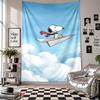 Wall TapestrySnoopy Peanuts Art Hanging Cloth Decorative Background Cover for Room Decoration