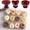 Donut Maker Cutter Cake Mold Flower Heart Shape Fudge Cake Bread Dessert Bakery Mould Jelly Mold Chocolate Mold Baking Tools