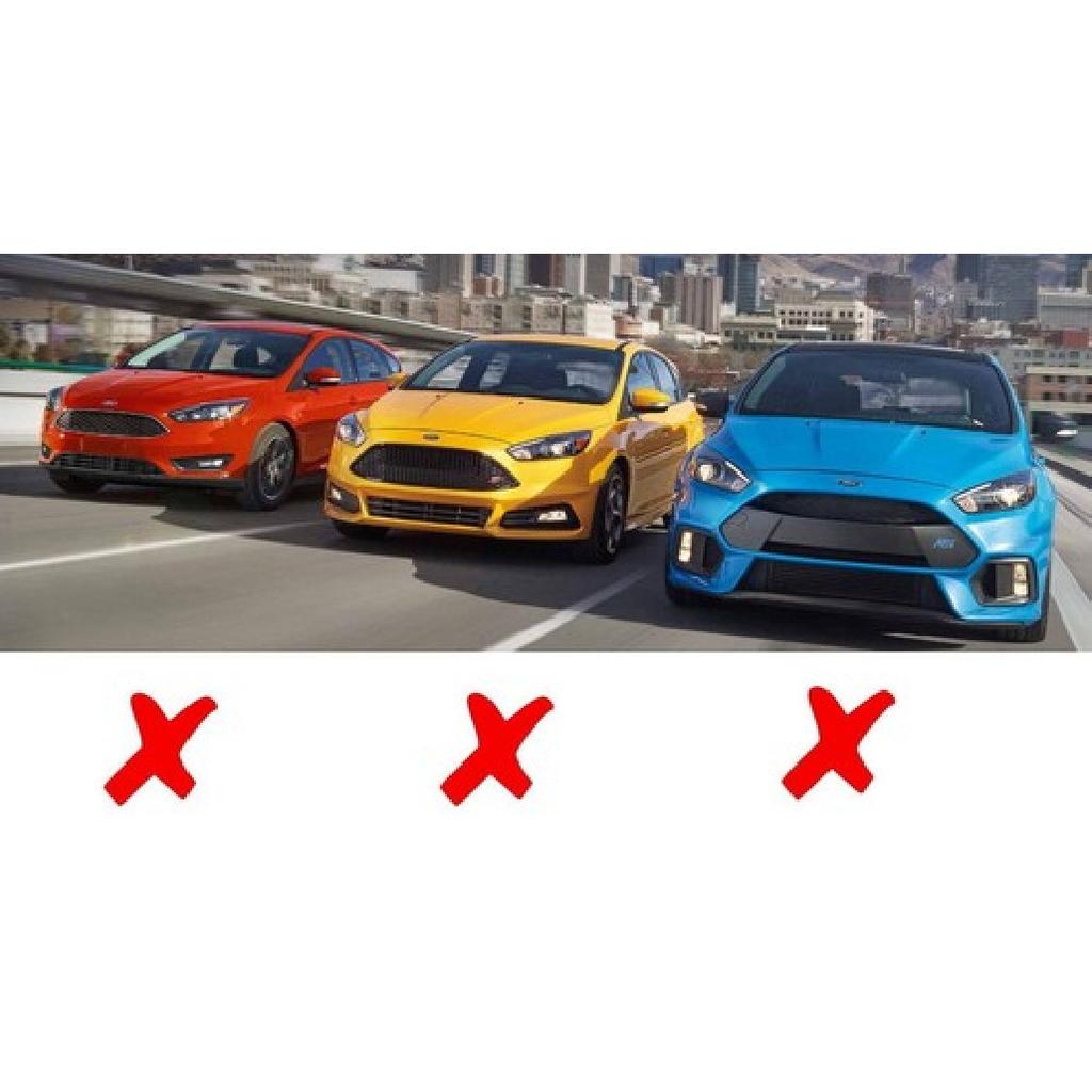 Sportliches Rot Rennstrecken-Stil Abschlepphakenring Nur für Ford Focus RS 2016-18