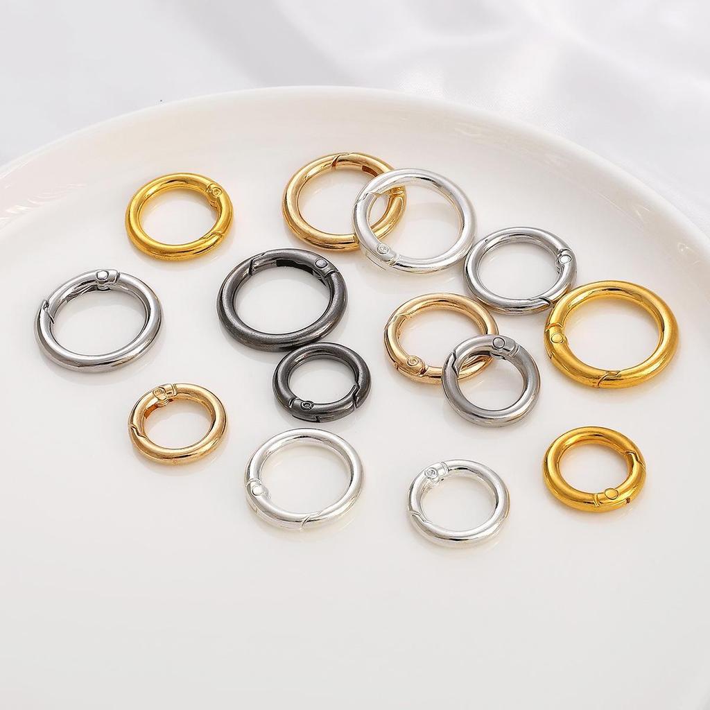 Alloy Bag Buckle & Keychain Hook Accessory Set