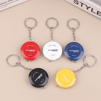 150/60Inch Keychain Tape Measure Portable Retractable Mini ABS Plastic Measure Ruler Centimeter Inch Roll Tape Measuring Tool