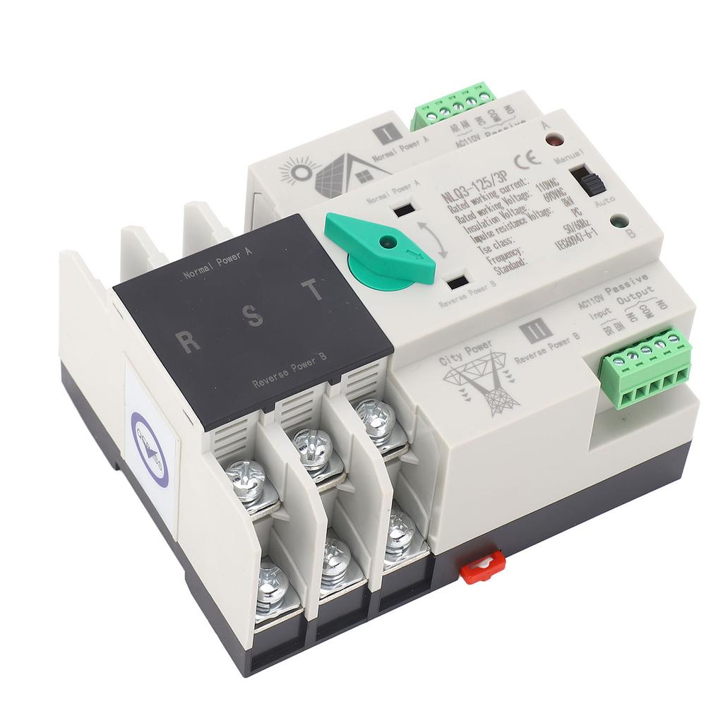  Power Automatic Transfer Switch PV Inverter 3P Efficient Power Timer Automatic Transfer Switch 