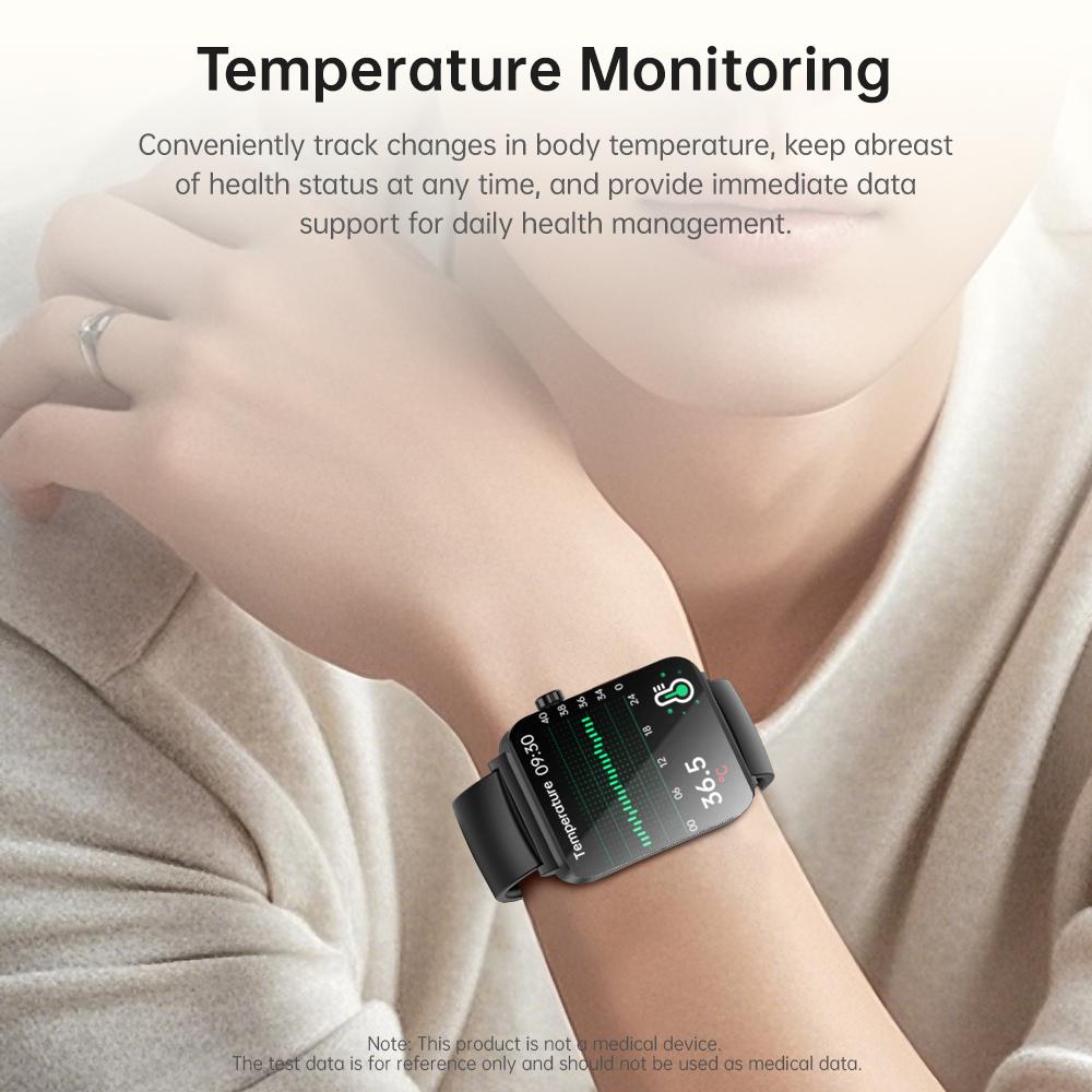 SACOSDING New ECG+PPG Smart Watch Blood Pressure/Oxygen Sleep Health Analysis BT Call Smartwatch Men Women For Androd iOS
