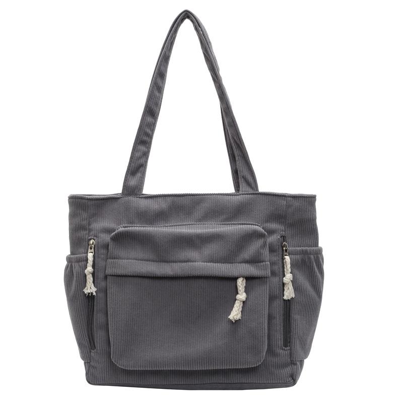 

Зимняя новая бархатная сумка большой вместимости для отдыха, на плечо, для студентов колледжа, для поездок на работу, универсальная сумка для занятий one size fits all серый