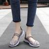 Summer Mary Janes Women Sandals Beach Lazy Shoes White Blue Casual Weave Soft Slip On Walking Color Sandals Large Size