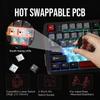 MechLands Vibe75 Wireless Gaming Keyboard with Replaceable Screen Creamy Mechanical Gasket RGB 75% Module, Hot-Swap Support, Keyboard, Structure,